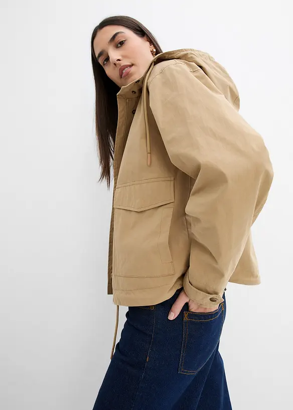 Veste mi-saison à capuche, bonprix
