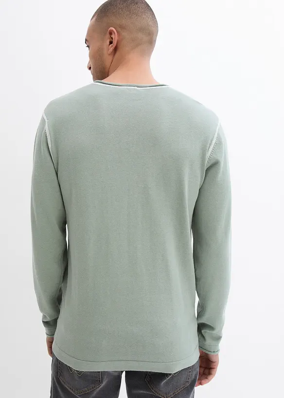 Pull en fine maille 100% coton, bonprix