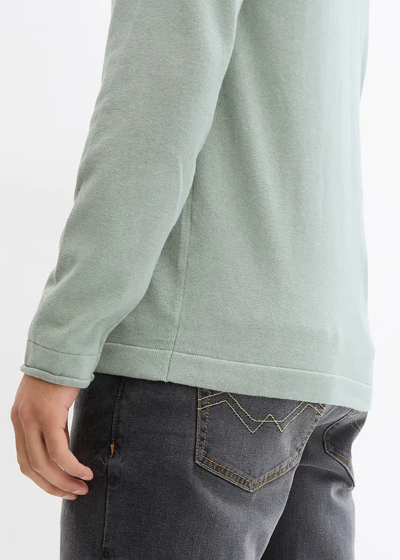 Pull en fine maille 100% coton, bonprix