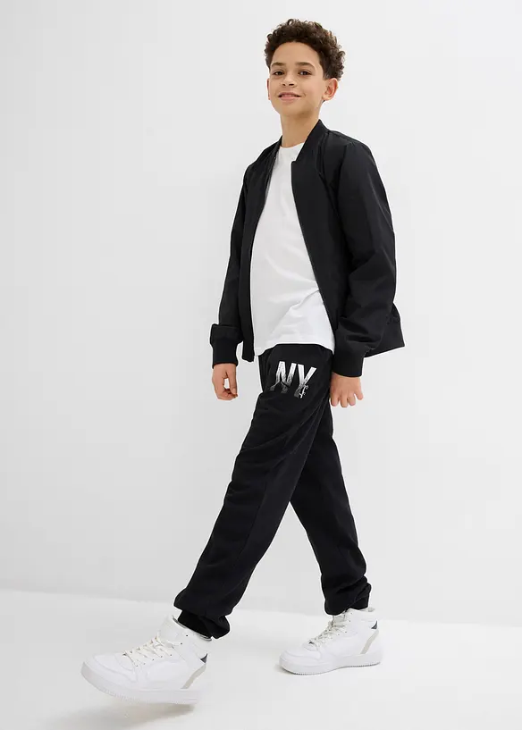 Pantalon de jogging en doux coton mélangé, bonprix