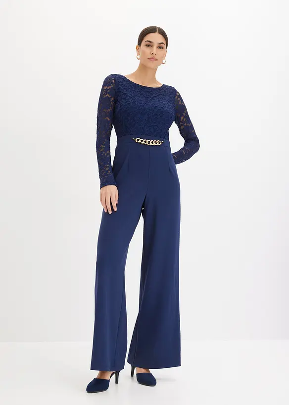 Overall mit Spitze und Ketten-Detail, bonprix