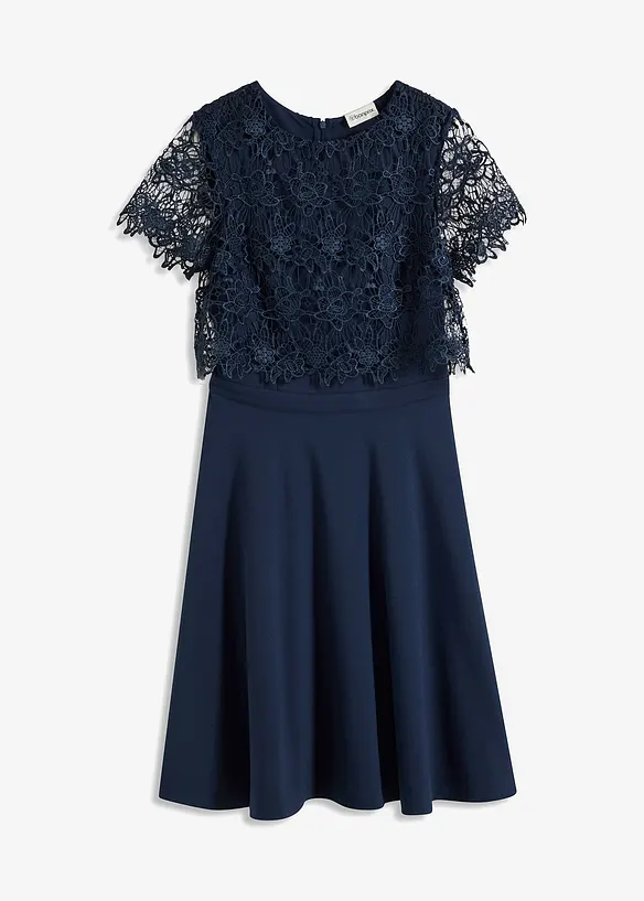 Midikleid mit Spitze, bonprix
