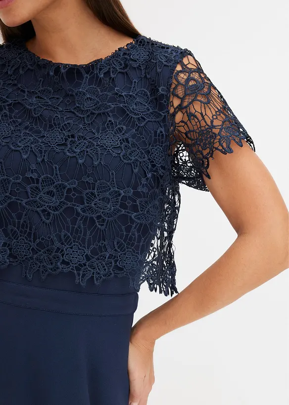 Midikleid mit Spitze, bonprix