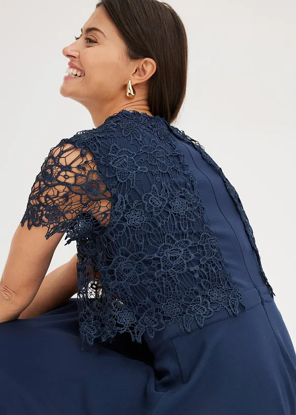 Midikleid mit Spitze, bonprix