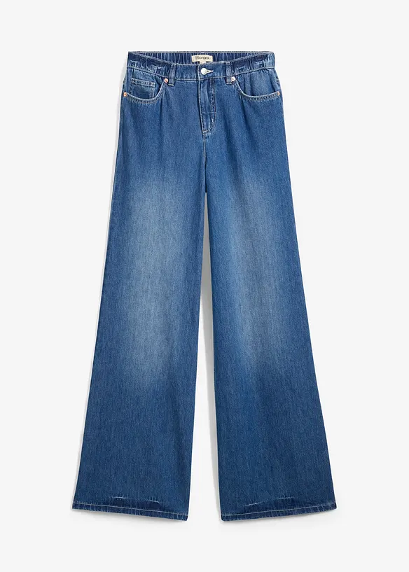 Wide-Leg-Jeans, High Waist, Full Length Bequembund, bonprix