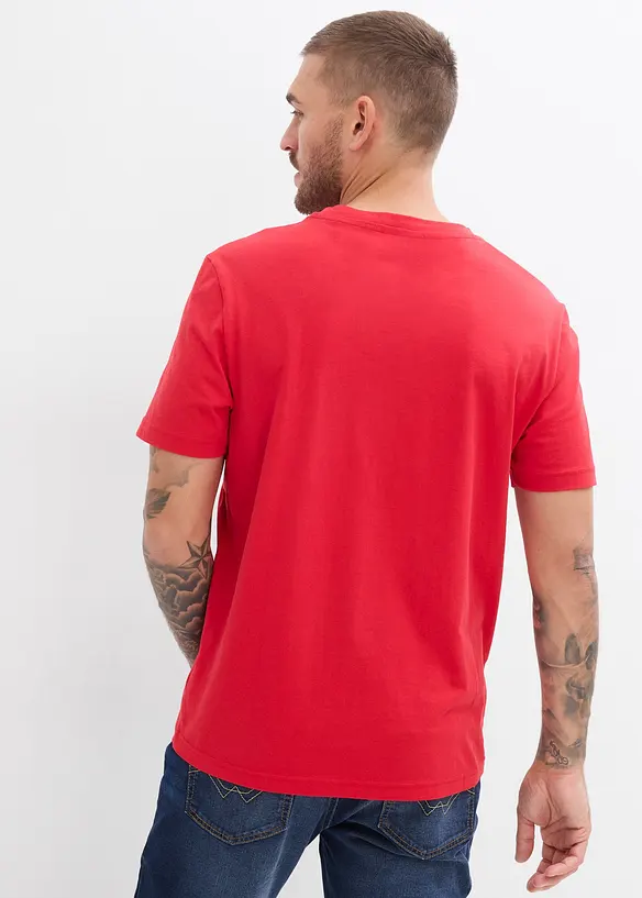 Henleyshirt (2er Pack) aus reiner Bio-Baumwolle, bonprix