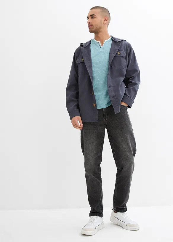 Classic Fit Stretch-Jeans in verkürzter Länge, Tapered, bonprix