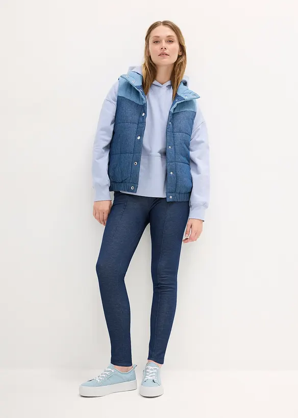 Legging chaud et douillet, aspect jean, bonprix