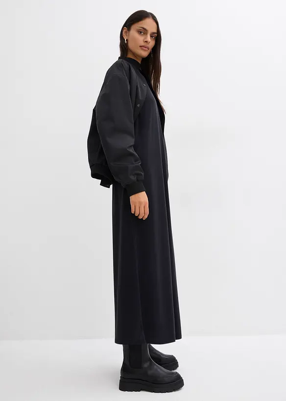 Robe longue en matière douce, bonprix