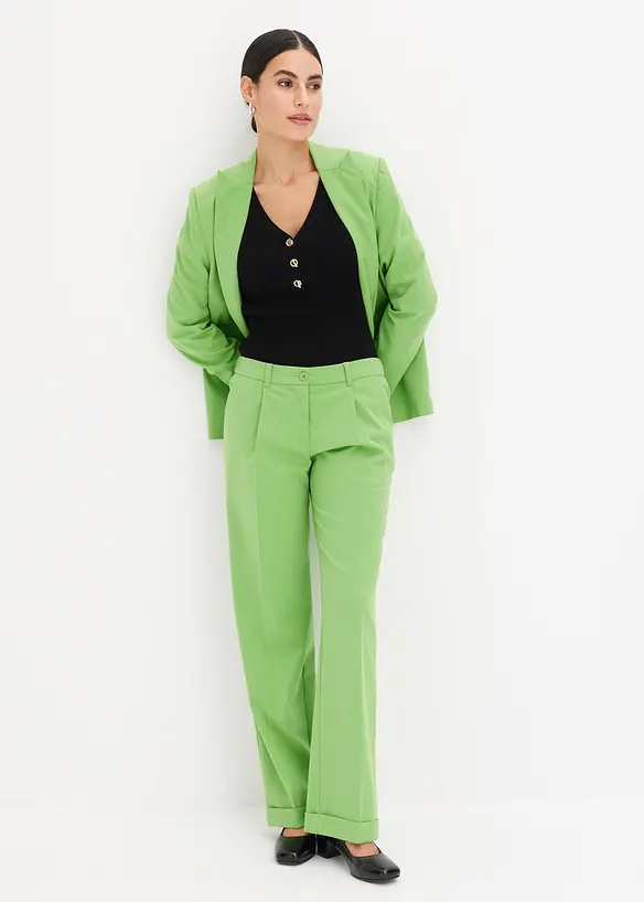 Pull côtelé en viscose mélangée, bonprix