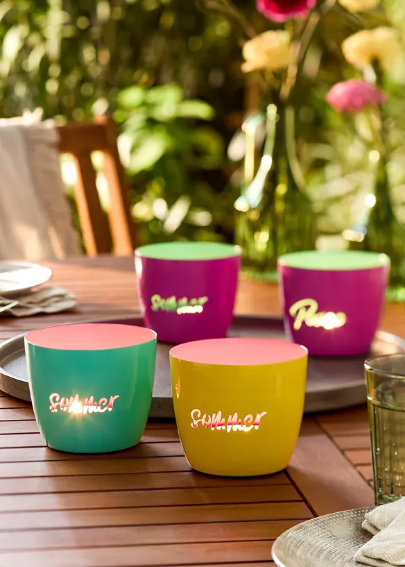Lot de 2 photophores, bonprix