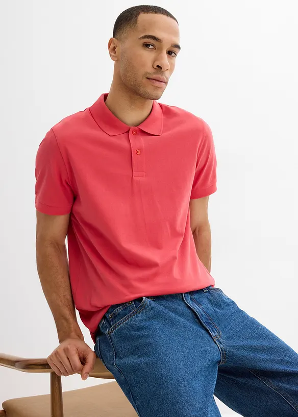 Polo en maille piqu&eacute;e 100% coton, bonprix