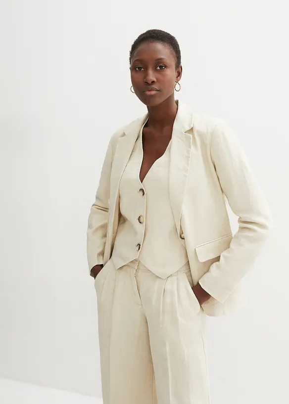 Blazer aus reinem Leinen, bonprix