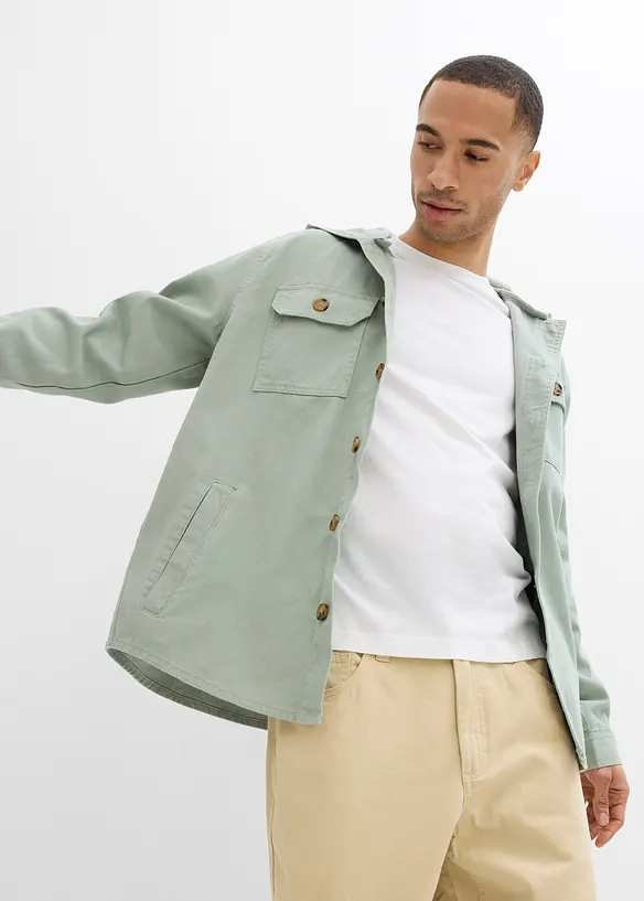 Overshirt mit Kapuze, bonprix
