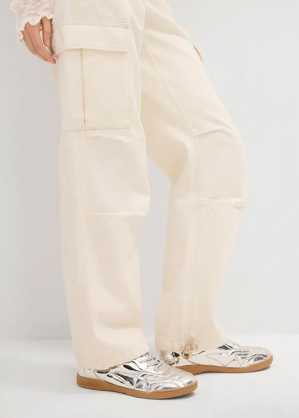 Pantalon cargo 100% coton, bonprix