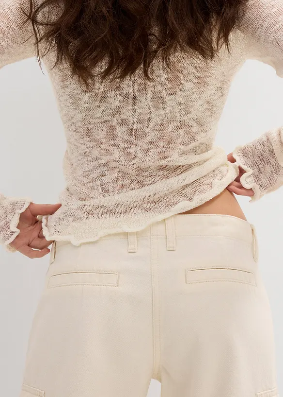 Pantalon cargo 100% coton, bonprix