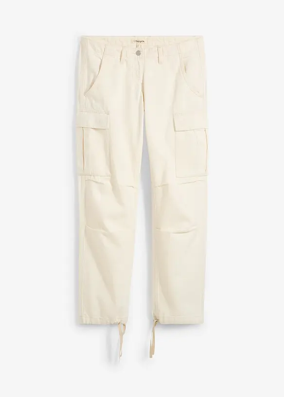 Pantalon cargo 100% coton, bonprix