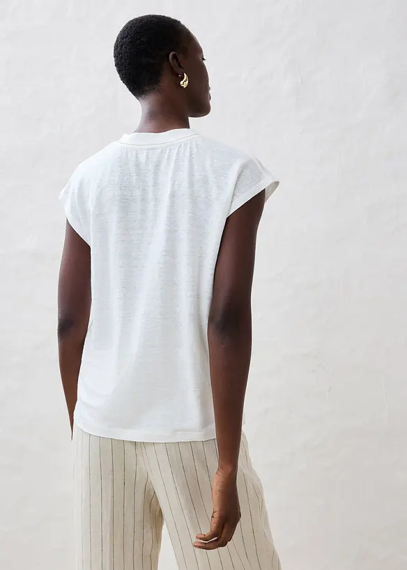 T-Shirt aus reinem Leinen, bonprix