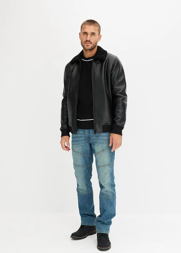 Regular Fit Jeans aus stabilem Denim, Straight, bonprix