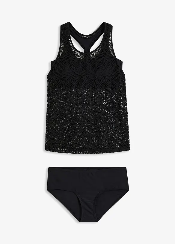 Tankini (2-tlg. Set) aus Spitze, bonprix