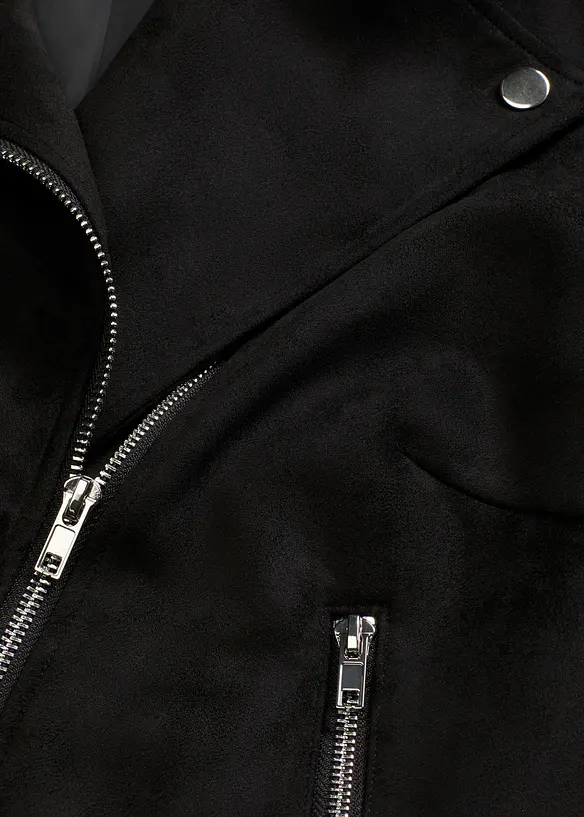 Veste cropped en suédine, bonprix