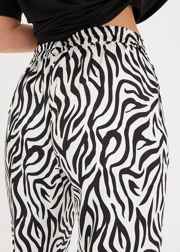 Pantalon palazzo en satin, bonprix