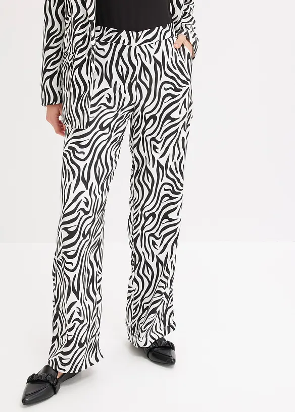Pantalon palazzo en satin, bonprix