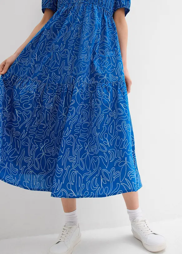 Weites Midikleid aus reiner Baumwolle, bonprix
