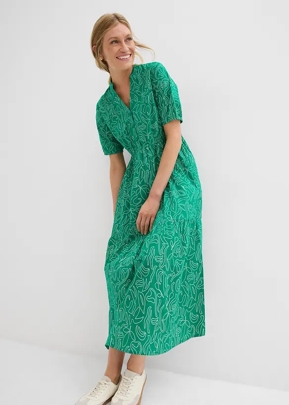 Robe midi ample, 100% coton, bonprix