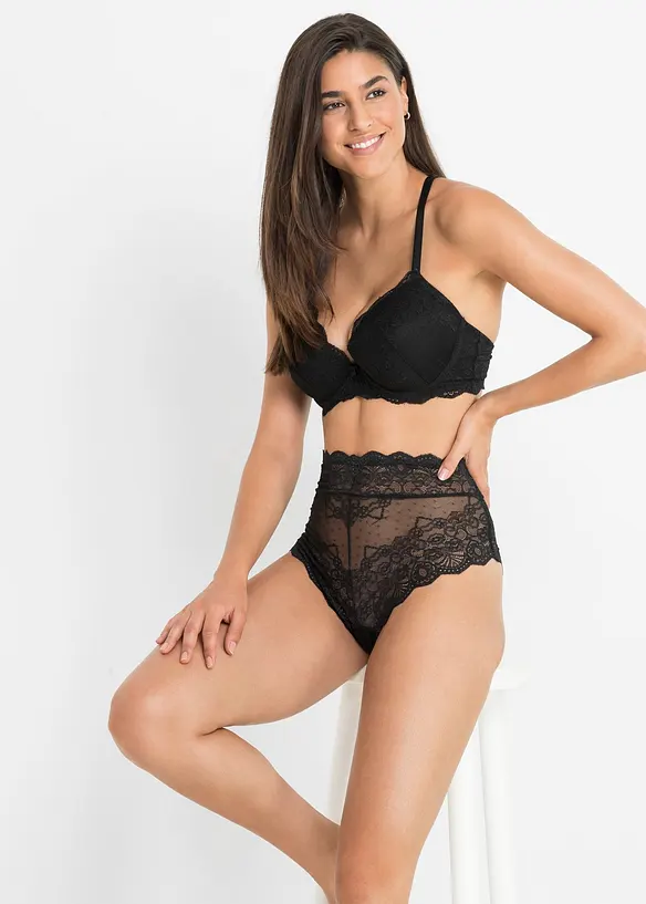 Highwaist Slip  aus zarter Spitze, bonprix
