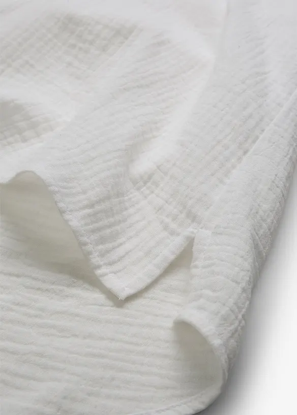 Blouse manches courtes en gaze de coton a&eacute;rien, bonprix