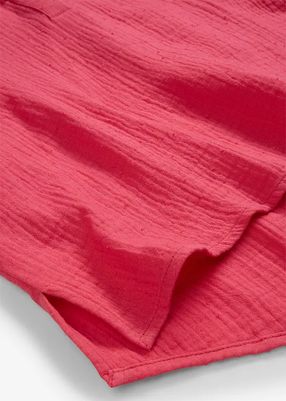 Blouse manches courtes en gaze de coton aérien, bonprix
