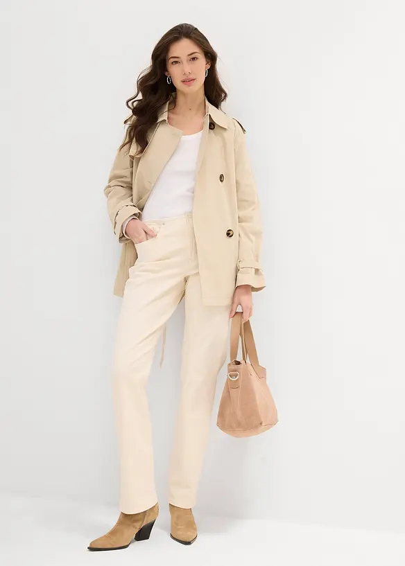 Jean droit taille mi-haute, bonprix