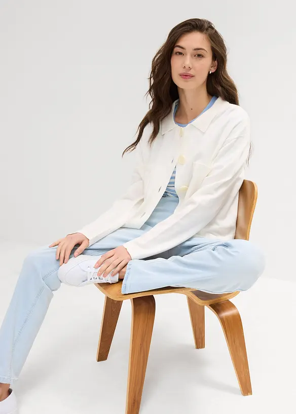 Jean droit taille mi-haute, bonprix