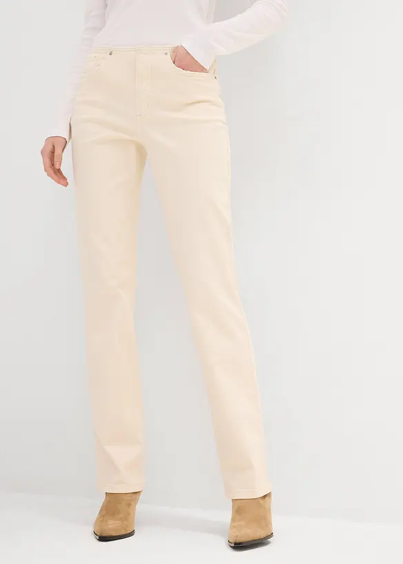 Jean droit taille mi-haute, bonprix