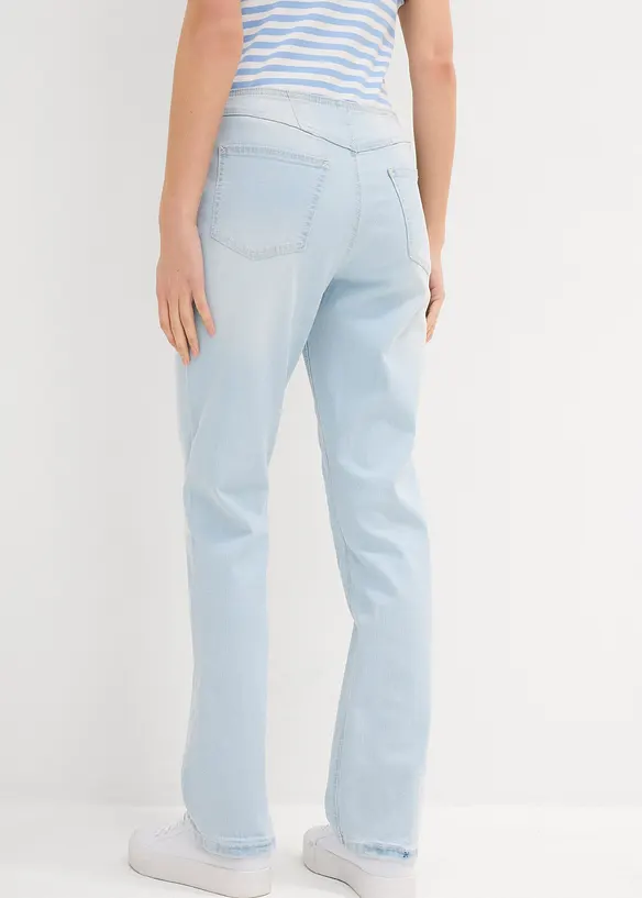 Jean droit taille mi-haute, bonprix