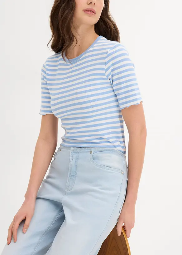 Jean droit taille mi-haute, bonprix