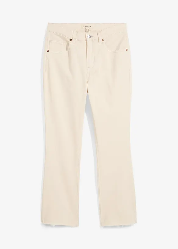 Jean flare taille haute, cropped, bonprix