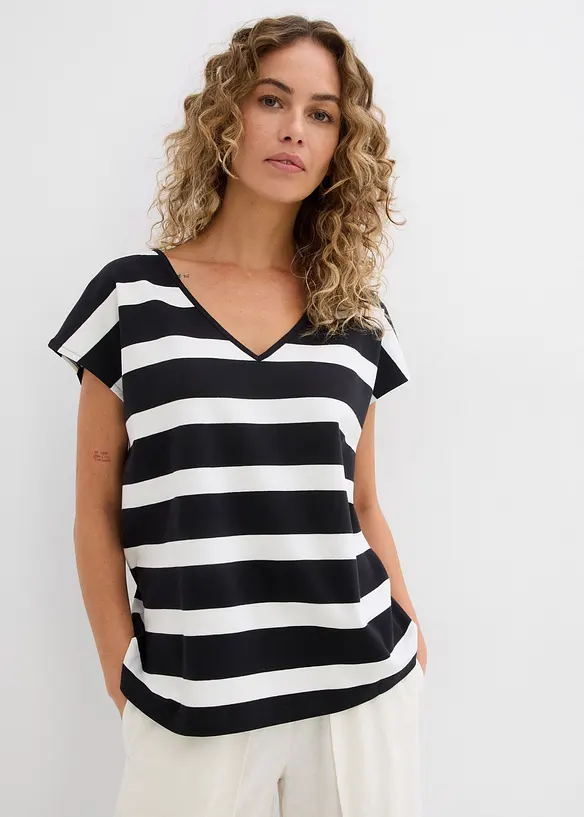Gestreiftes Strickshirt, bonprix