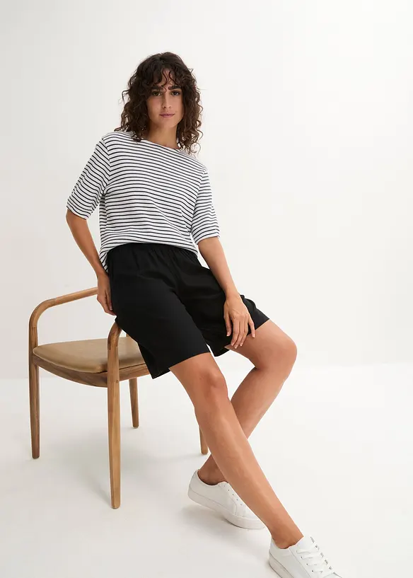 Bermuda en mélange lin et viscose, bonprix