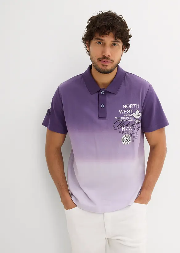 Polo avec dégradé de couleur, 100% coton, bonprix