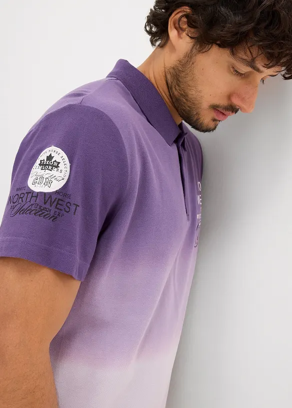 Polo avec dégradé de couleur, 100% coton, bonprix