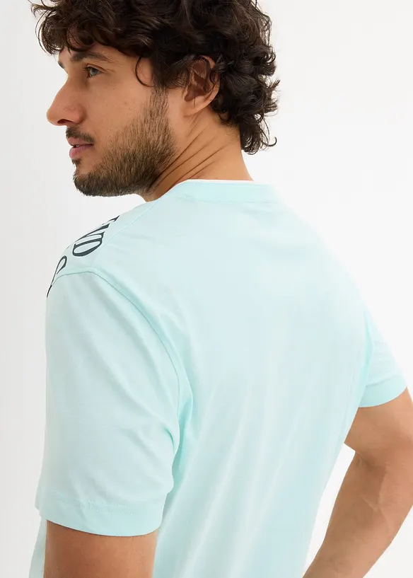 T-shirt col tunisien 100% coton, bonprix