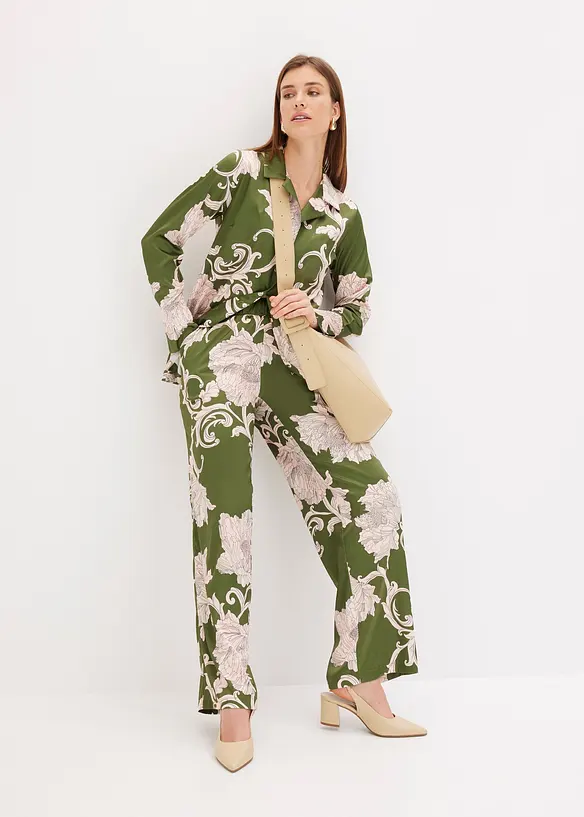 Palazzo-Hose aus fließendem Satin, bonprix