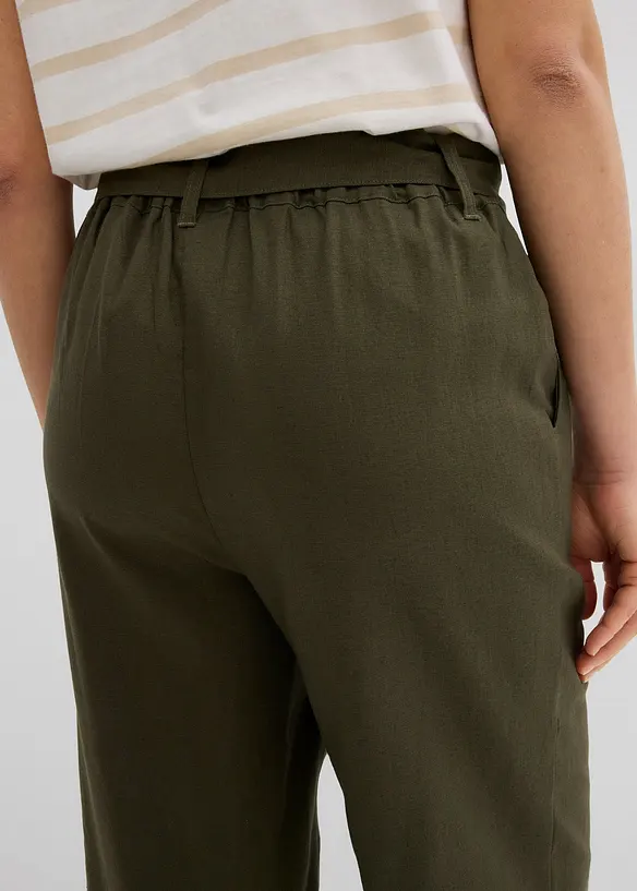 Jupe-culotte en lin mélangé, bonprix