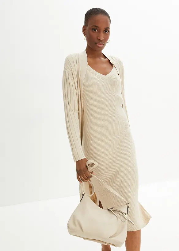 Strickmantel mit Seidenanteil, bonprix