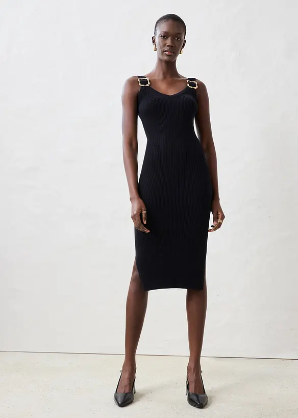 Strickkleid mit Seidenanteil, bonprix
