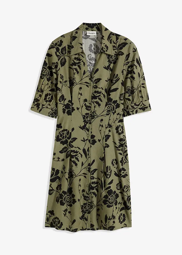 Blusenkleid aus fließender Viskose, bonprix