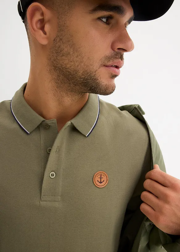 Polo en maille piquée 100% coton, bonprix