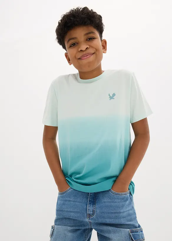 T-shirt 100% coton avec d&eacute;grad&eacute; de couleur, bonprix